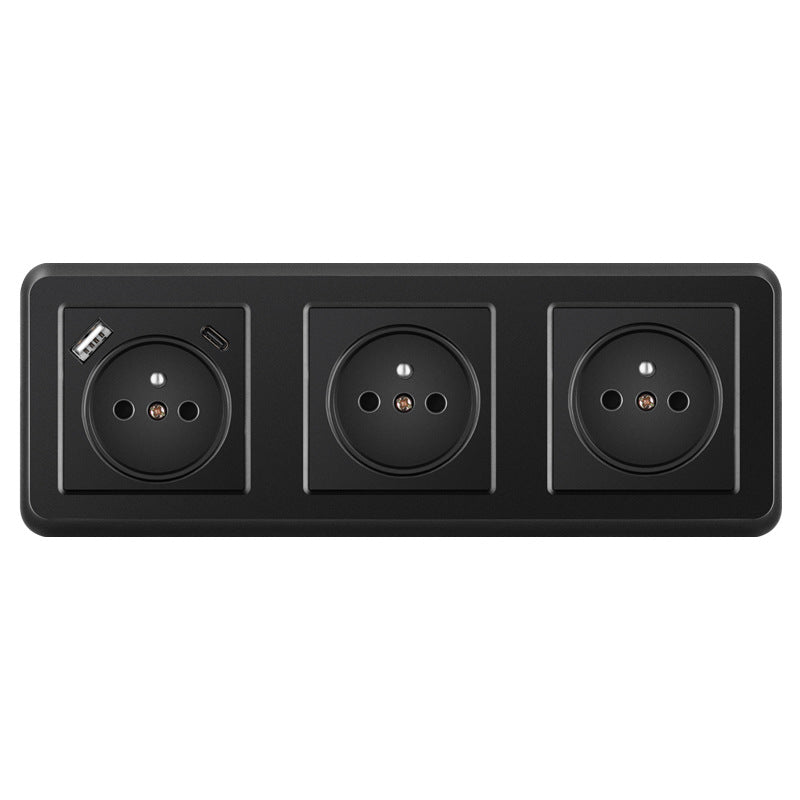 AnjieloSmart 82*82mm European standard socket, 16A PC socket panel