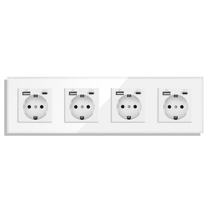 AnjieloSmart European standard wall power socket with USB and Type-C charging ports (German standard).