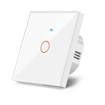 AnjieloSmart European standard graffiti smart WiFi switch with RF433 voice control, compatible with Alexa and Google Home, and features a touch switch.