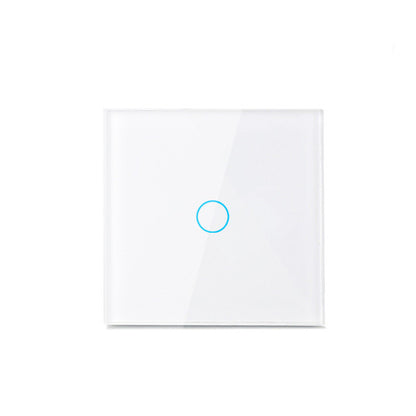 AnjeloSmart Type 86 European standard single touch switch, 1/2/3 gang touch sensor switch, glass panel light switch