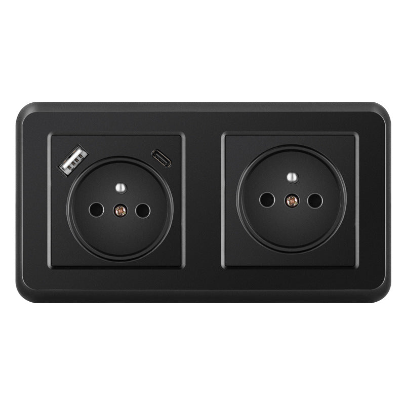 AnjieloSmart 82*82mm European standard socket, 16A PC socket panel