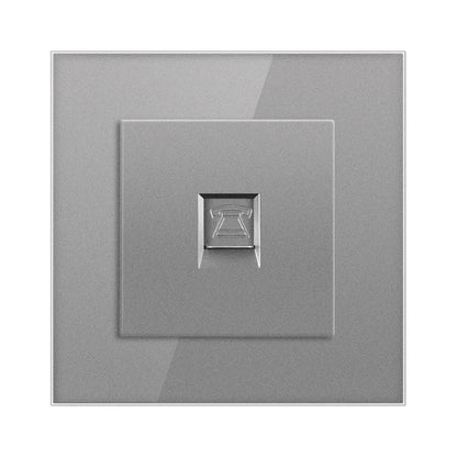 AnjieloSmart European Standard 86 Single-Position Telephone Socket Panel Wall Telephone Line Socket