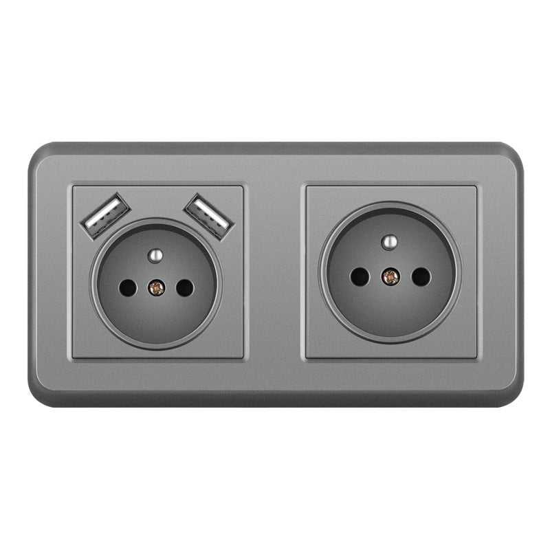 AnjieloSmart 82*82mm European standard socket, 16A PC socket panel
