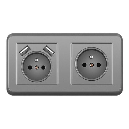 AnjieloSmart 82*82mm European standard socket, 16A PC socket panel