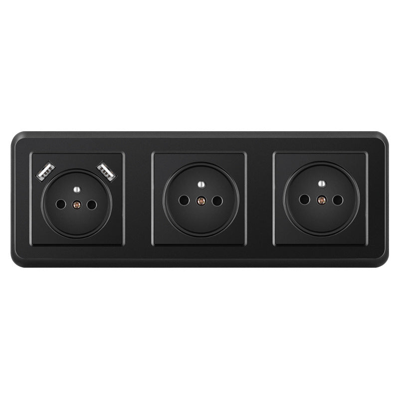 AnjieloSmart 82*82mm European standard socket, 16A PC socket panel