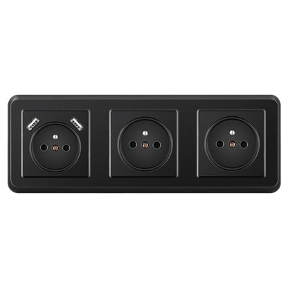 AnjieloSmart 82*82mm European standard socket, 16A PC socket panel