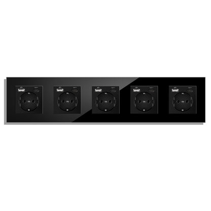 AnjieloSmart European standard wall power socket with USB and Type-C charging ports (German standard).