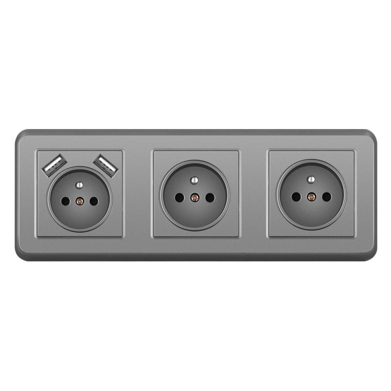 AnjieloSmart 82*82mm European standard socket, 16A PC socket panel