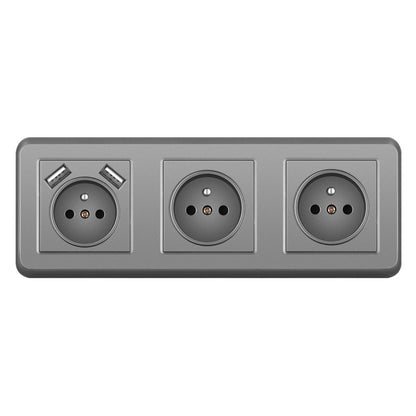 AnjieloSmart 82*82mm European standard socket, 16A PC socket panel