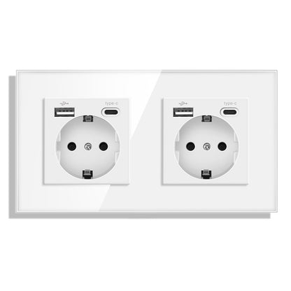AnjieloSmart European standard wall power socket with USB and Type-C charging ports (German standard).