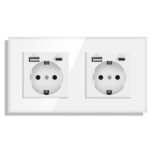 AnjieloSmart European standard wall power socket with USB and Type-C charging ports (German standard).