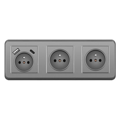 AnjieloSmart 82*82mm European standard socket, 16A PC socket panel