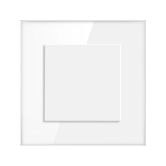 AnjieloSmart European Standard Type 86 Blank Panel Switch Socket Back Box Cover Cover for Covering Holes White Board Recessed Box Decorative Cover