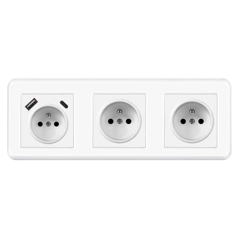 AnjieloSmart 82*82mm European standard socket, 16A PC socket panel