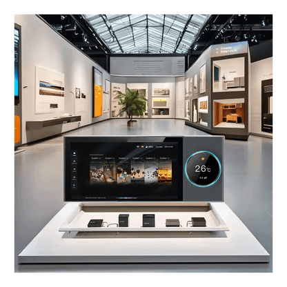 Anjielo 7 inch touch screen wall mounted 2 zone music amplifier Tuya control panel can connect to ceiling speakers