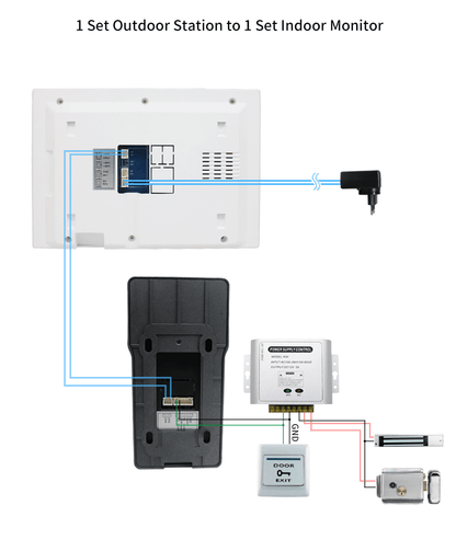 Anjielo intelligent wired video intercom system real-time 1080p detection,Surveillance and anti-theft kit
