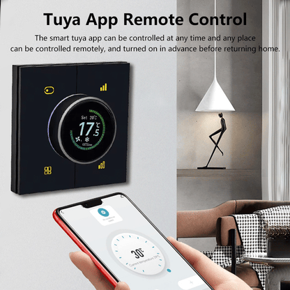 Anjielo Smart Digital Thermostat Tuya Zigbee Floor Heating Thermostat Knob Temperature Controller Room Shower Thermostats Gas Control