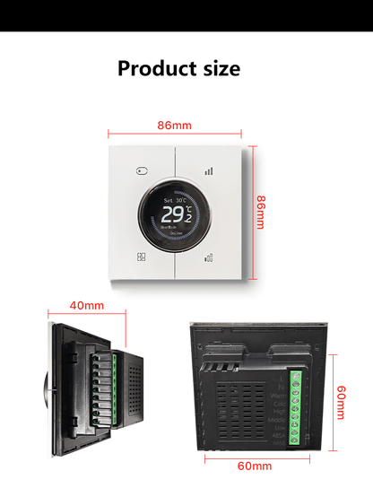 Anjielo Smart Digital Thermostat Tuya Zigbee Floor Heating Thermostat Knob Temperature Controller Room Shower Thermostats Gas Control