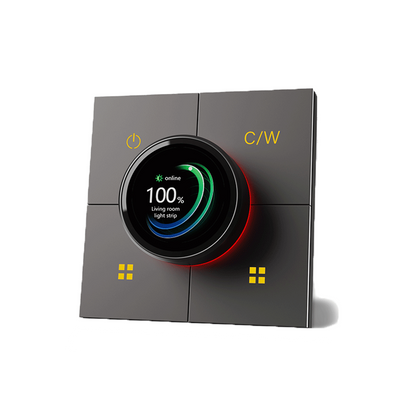 Anjielo 86 wall-mounted concealed structure smart home interconnection remote app controlled X3 composite dimming knob switch
