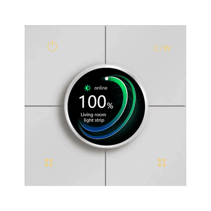 Anjielo 86 wall-mounted concealed structure smart home interconnection remote app controlled X3 composite dimming knob switch