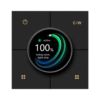 Anjielo 86 wall-mounted concealed structure smart home interconnection remote app controlled X3 composite dimming knob switch