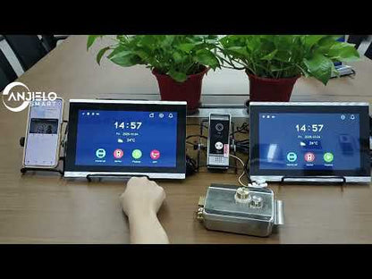Anjielo 10 Inch Touch Screen 1080P Doorbell Camera Wired Video IC Unlock for Villa Home TUYA Video Intercom Door Phone Kit