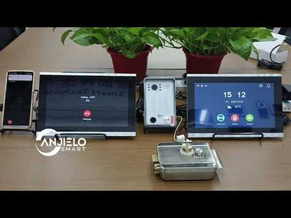 Anjielo Smart Wifi Doorbell Cam Video Intercom System by Tuya Wifi- 1080p HD Security and Multiple Unlock Options Including RFID Cards Support IP Camera